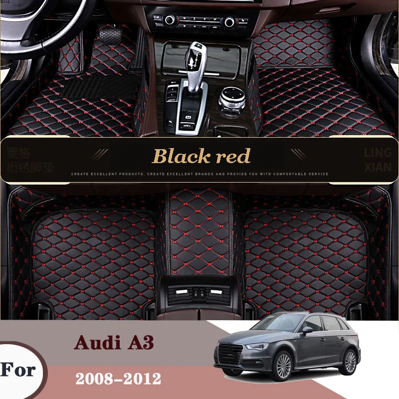 

Автомобильные коврики LHD на заказ для Audi A3 2013 2012 2011 2010 2009 2008, автомобильные коврики, автомобильные аксессуары для интерьера, детали, чехлы на ...