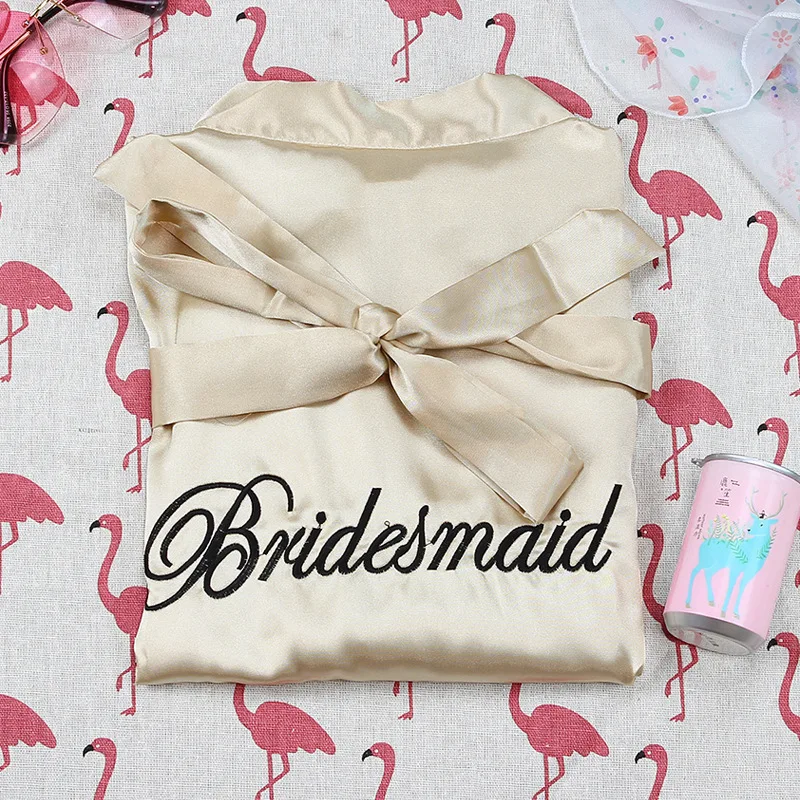 Халат для подружки невесты свадебный макияж халат с вышивкой интимное нижнее