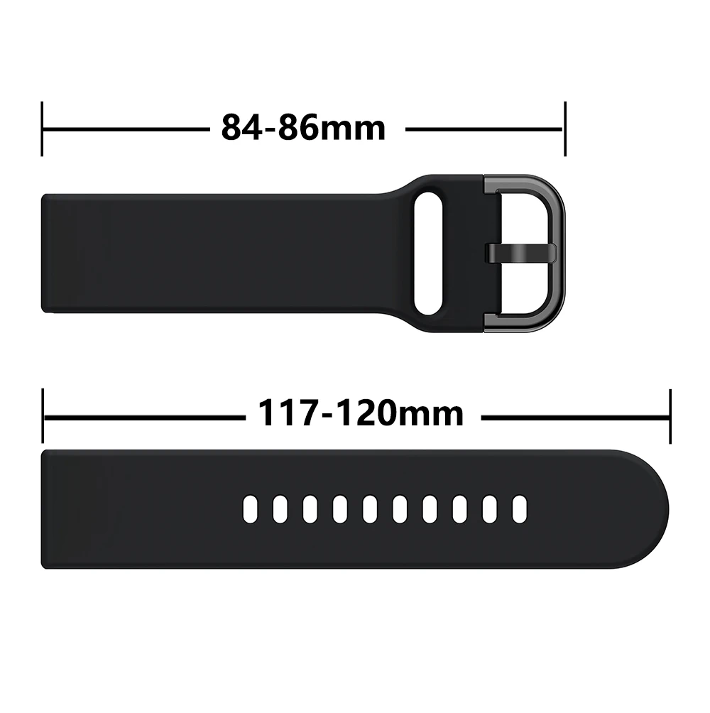 

20mm Watch strap For Samsung Galaxy Watch Active 2 40mm 44mm Gear sport wrist bracelet watchband samsung active2 3 42mm band