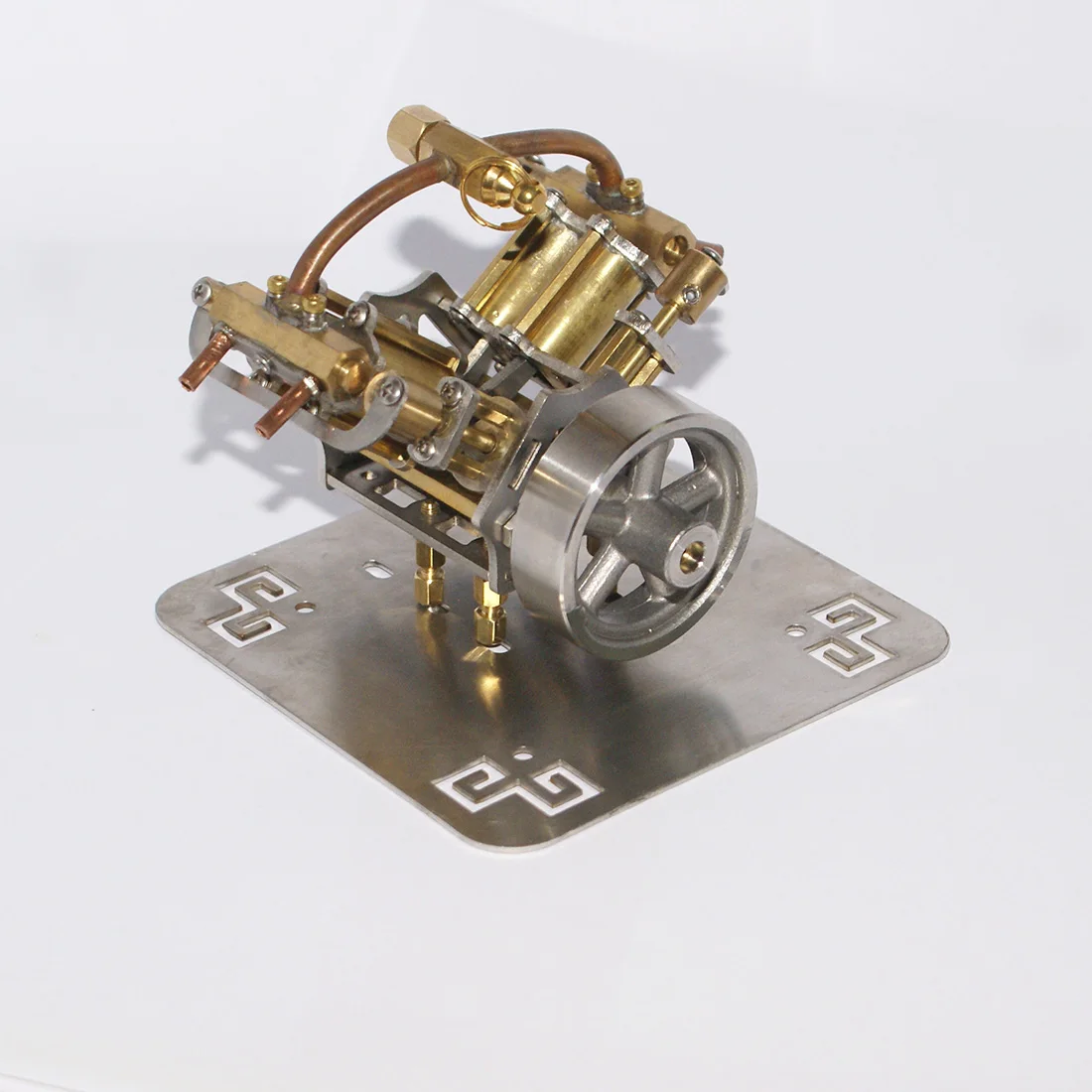 

90 X 85 X 70mm Mini V4-Steam Engine Miniature Steam Engine Model Without Boiler