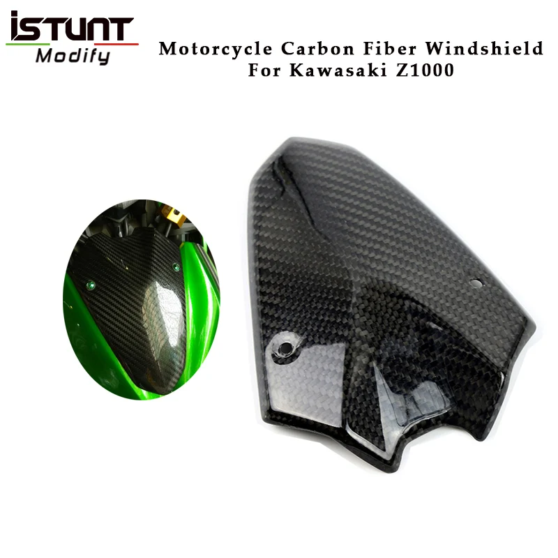 For Kawasaki Z1000 Motorcycle Windshield Wind Deflectors Smoke Windscreen Modified Instrument Shell Protector Cover Screen | Автомобили и