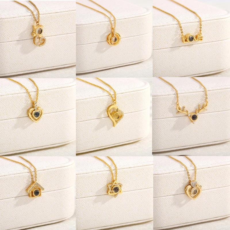 

Изготовленный на заказ, для влюбленных, фото, подвеска, колье для женщин, настоящее личность проекции изображения колье-чокер индивидуальны...