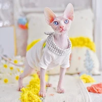 sphynx cat apparel pineapple pet accessories comfort spring summer outfis clothes for cats hairless cat clothes