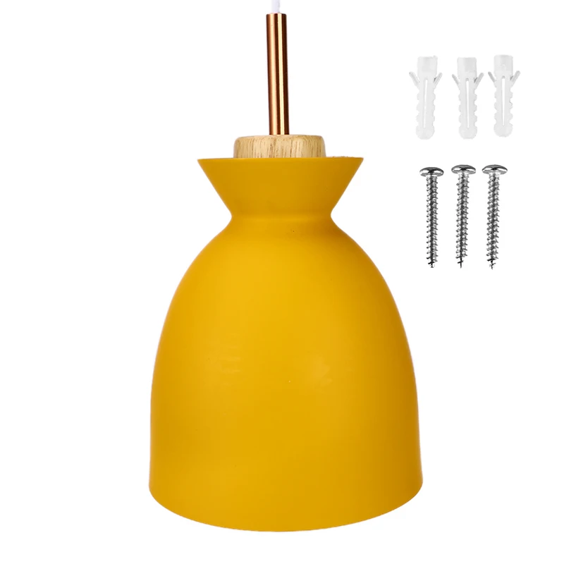 Скандинавские комбинированные подвесные светильники из натурального дерева