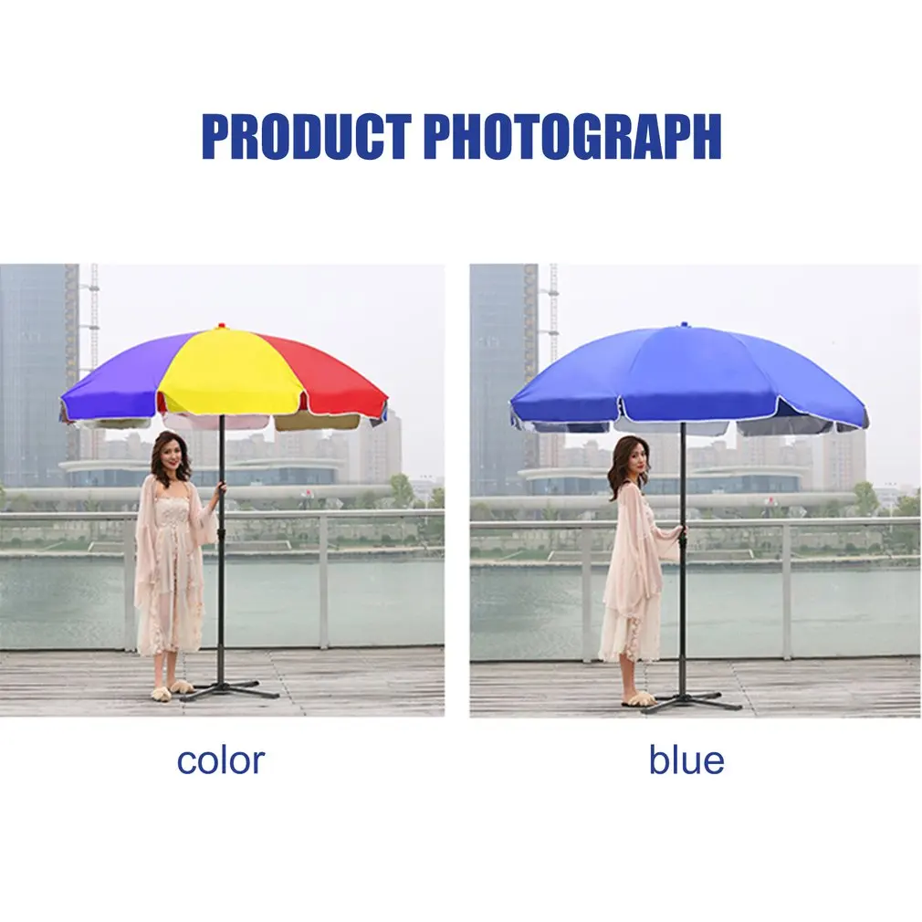 

6ft Outdoor Steel Patio Umbrella Striped Patio Umbrella Outdoor Table Market Striped Umbrella With Push Button Tilt And Crank