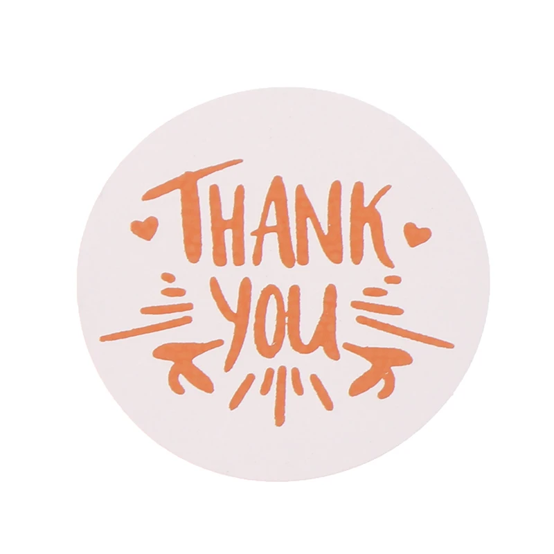 

500Pcs/roll Thank You Sticker For Seal Scrapbooking Christmas Sticke Decoration Sticker Stationery Sticker