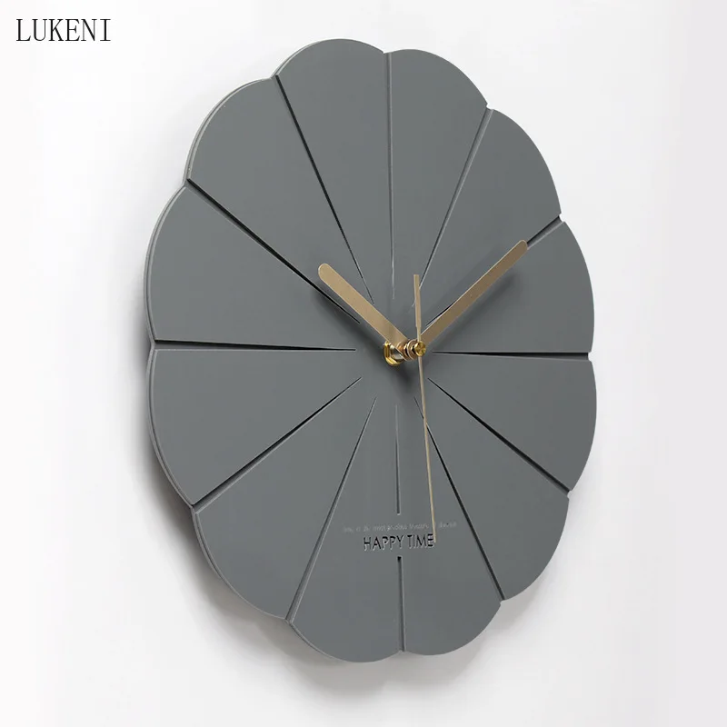 

GRAY CREATIVE ACRYLIC STEREO WALL CLOCK HOME DECOR WALL DECOR