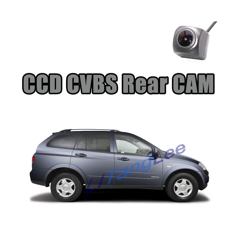 

Автомобильная камера заднего вида CCD CVBS 720P для SSangYong Kyron 2006 ~ 2015 пикап ночного видения Водонепроницаемая парковочная резервная камера