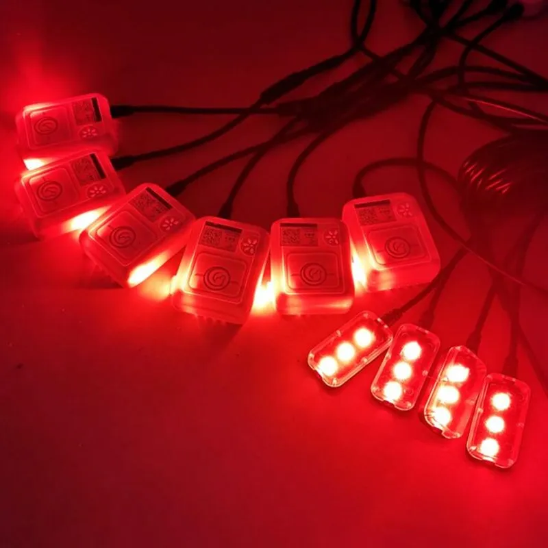 6 in 1 3W Super RGB NO Threading Ambient Light APP Control DIY Soft Refit Optic Fiber Band For Car Interior Decorative | Автомобили и