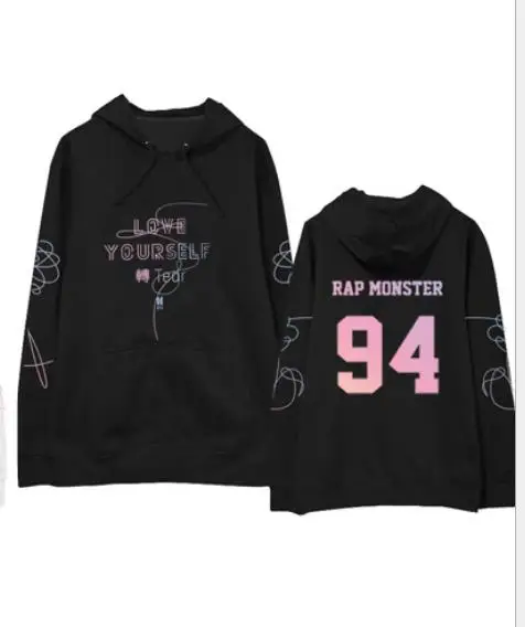 Kpop exo Bangtan/Свободная одежда с капюшоном и буквами для мальчиков мужчин женщин k-поп