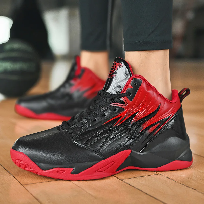 Men's Basketball Shoes High-top Breathable Fashion Wearable Sneakers for Man High Elastic Autumn 2021 New Men's Sports Shoes