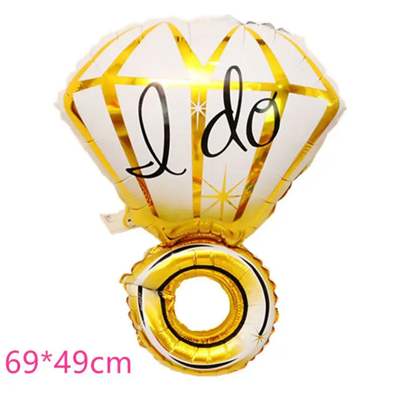 

Gold Diamond Ring Foil Balloon Rose Gold Bride to Be Balloon Letter Balloon Bridal Shower Wedding Engagement Decoration