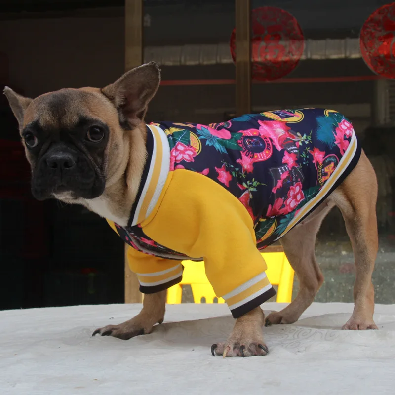 Зимнее пальто для собак плотное теплое одежда мопса французский бульдог Frenchie