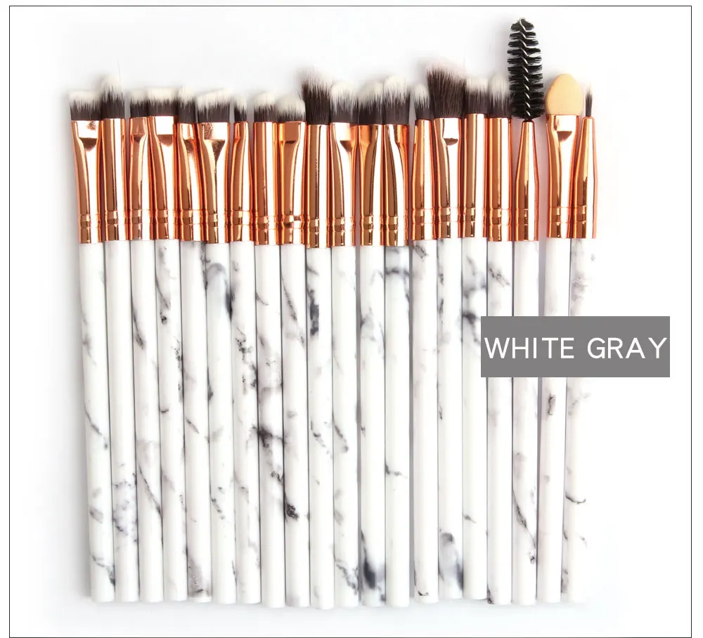Makeup brushes set pro 10/20Pcs Multifunctional Brush Marbling EyeShadow Blending Eyeliner Eyelash Eyebrow Brush For Makeup Tool