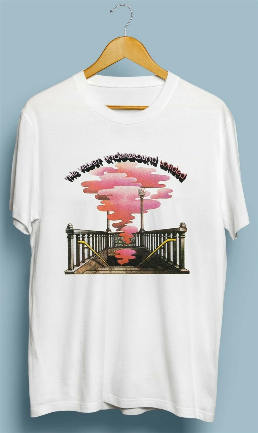 Винтаж Velvet Underground загружается футболка Размеры S M L XL 2XL полноват | Мужская одежда