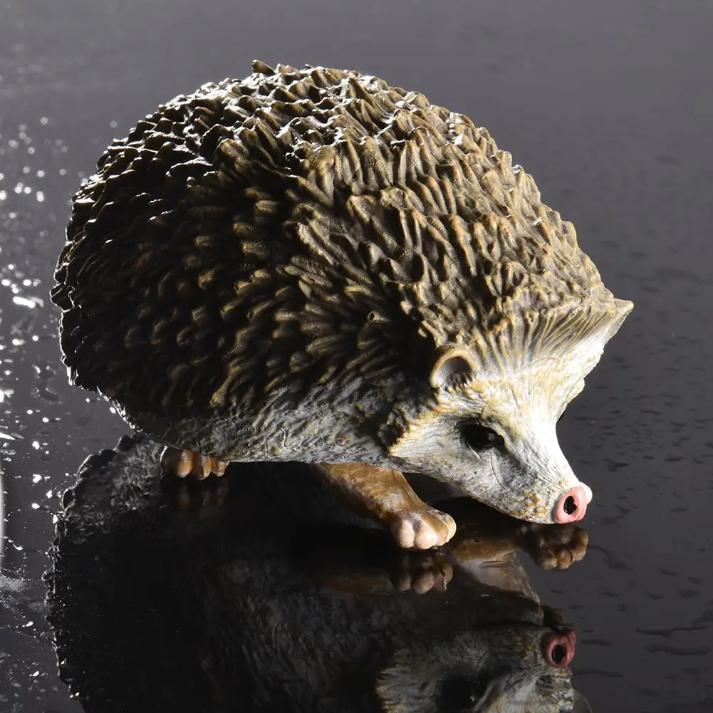 4-дюймовый фигурки животных дикий Ежик сгорбившись вниз Коллекционная Дисплей