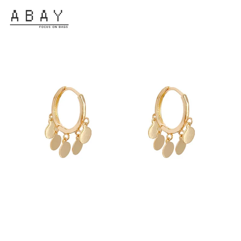 

Fashion Hot Sale Circle Sequin Earrings Women 2020 New Compact Simple Elegant Super Flash Temperament High Sense Ear Pendant