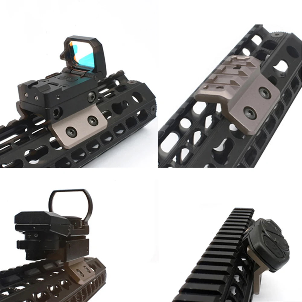 WADSN страйкбол M-LOK Пикатинни м Лок Keymod смещение рельс крепление для Surefir M300 M600 тактический фонарик для оружия Scout Riflescope