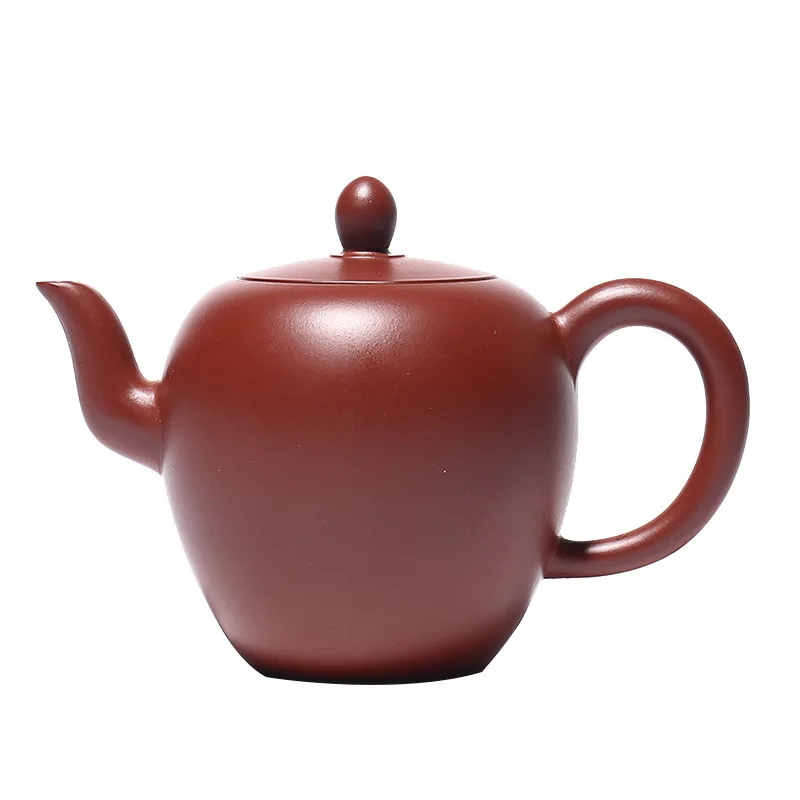 

Bright Red Robe Beauty Shoulder Dark-red Enameled Pottery Teapot Full Manual Kettle Classic To Provide Against Old Age Teapot