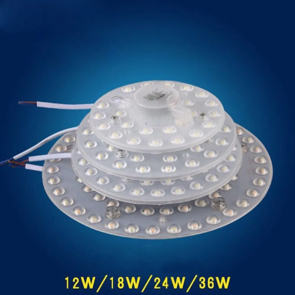 Квадратный потолочный светильник светодиодные источники модуль 220 В 230 12 Вт 18 24 36