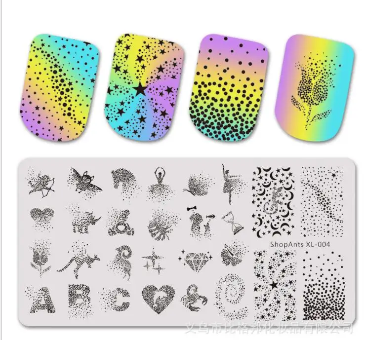 

Пластины для стемпинга ногтей, из нержавеющей стали, с цветами, аксессуары для трафаретов