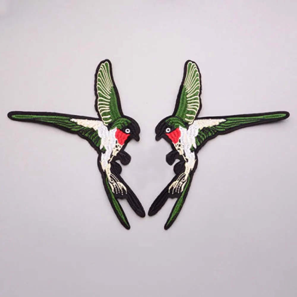 2 шт. Кружевная аппликация с вышивкой птицы|Вышивка| |