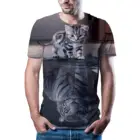 Мужская быстросохнущая Футболка с принтом, забавная футболка с коротким рукавом, лето 2020