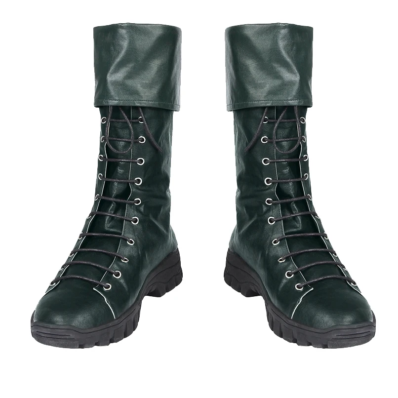 

Arrow Season 8 Cosplay Costume Superhero Oliver Queen Green Long Boots For Men Fancy Halloween Carnival Shoes Accessories