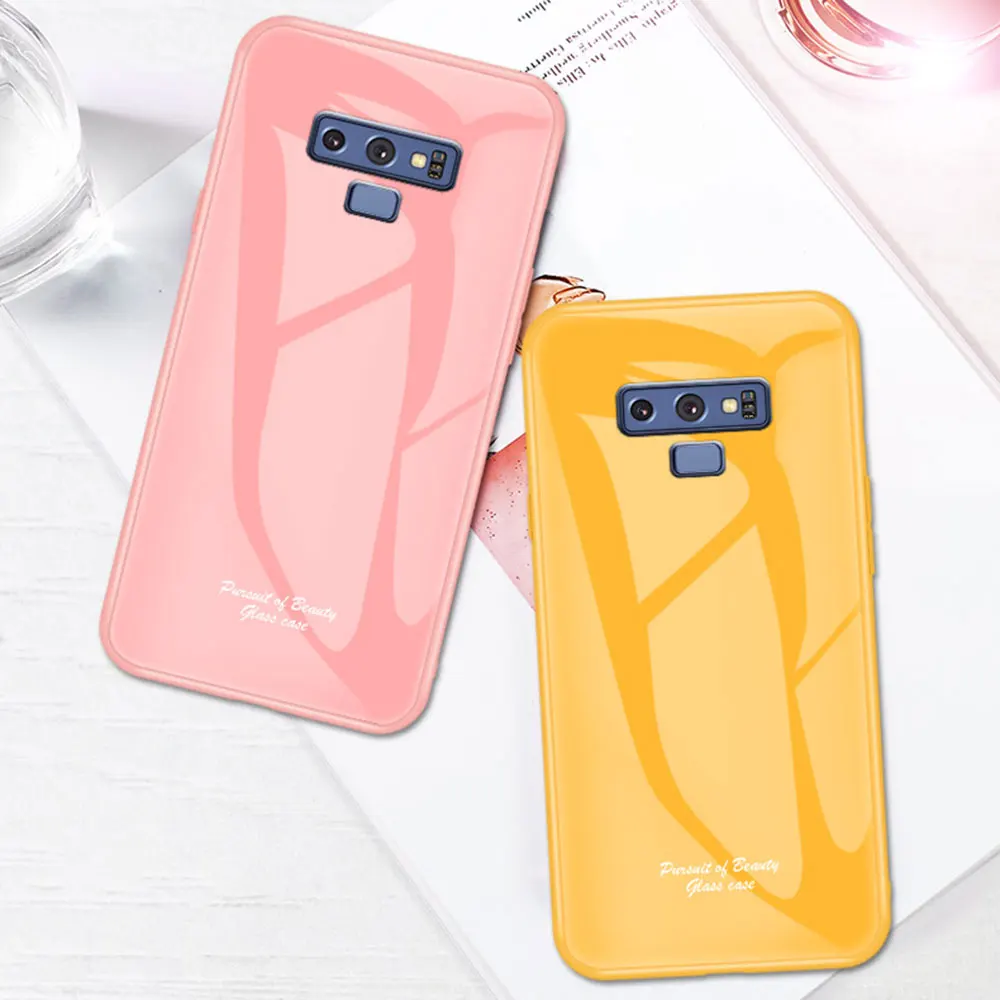 KISSCASE Оригинальный чехол из закаленного стекла для samsung Galaxy S9 S10 Plus S10e Note 10 9 8