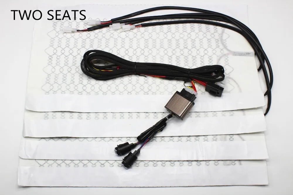 12v с подогревом из углеродного волокна для автомобилей Suv нагреватель колодки+ 6 положениями переключателя Поворотный переключатель кнопки сиденья подогреватель поддержка