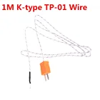 1 шт.2 шт. 1 м  К-типа TP-01 провода Температура Тесты сенсорный датчик термопары Тесты er линии. Применение для TM-902C TES-1310 MD-6801