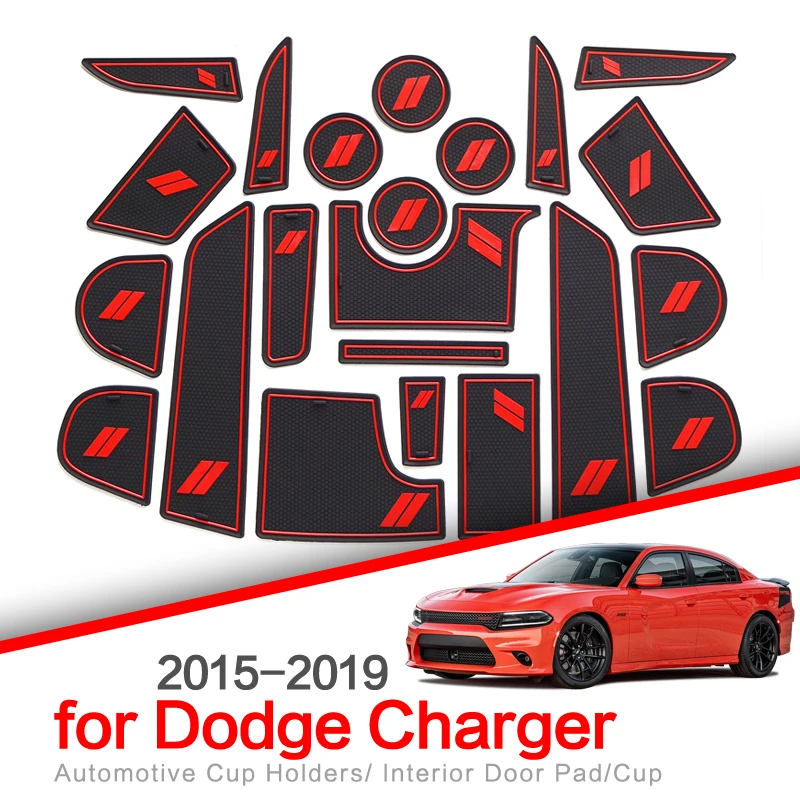 Антискользящий коврик ZUNDUO для ворот чашки Dodge Charger 2015 2016 2017 2018 2019 нескользящий