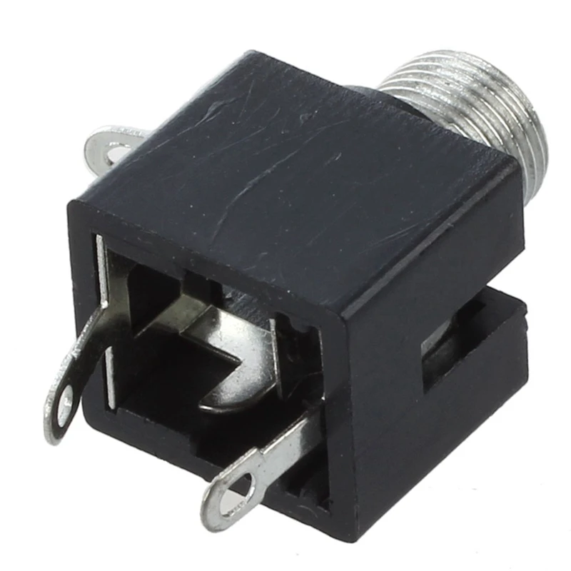 10 шт. панель PCB Женский 3 5 мм разъем для наушников аудио разъемы и черный пластик