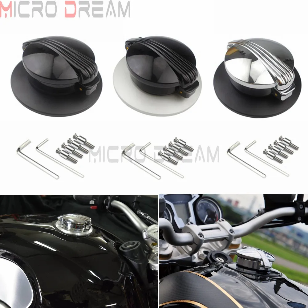 Алюминиевая крышка для бензинового топливного бака мотоцикла Cafe Racer 3 цветов