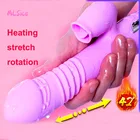 Вибратор Кролик, нагревающийся Стимулятор клитора и точки G, секс-игрушка для взрослых с USB зарядкой, Женский мастурбатор для вагины, женские фаллоимитаторы