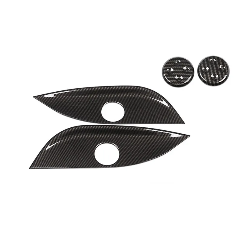 Цветные кнопки регулировки сиденья автомобиля из углеродного волокна