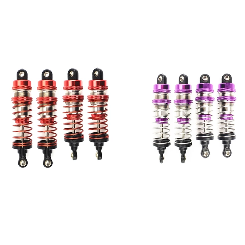 

for Wltoys 124019 124018 1/12 RC Car Upgrade Parts Metal Front & Rear Shock Absorber Damper Spare Accessories