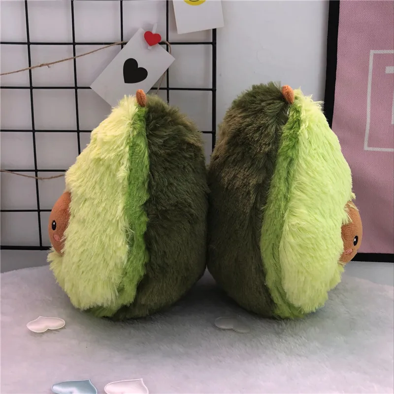 Kawaii авокадо плюшевая подушка фруктовая кукла креативная улыбка плюшевая игрушка в форме растения авокадо Подушка-подарок на день рождения для детей
