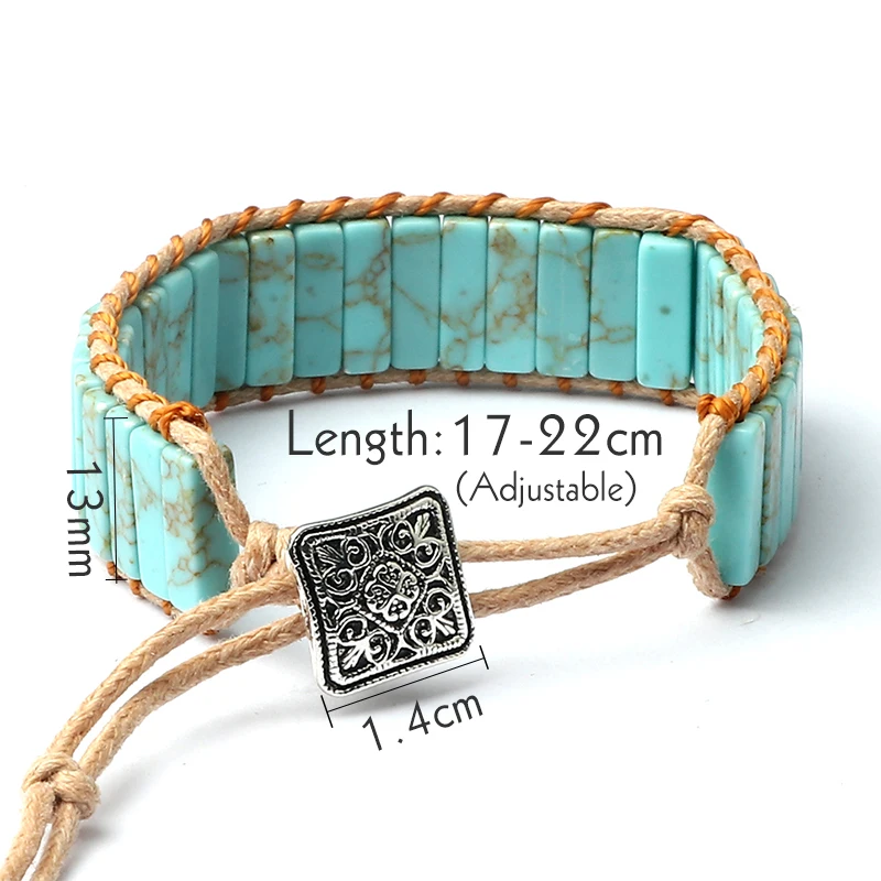 

Vintage Natural Emperor Stone Bracelet Handmade Multi Color Chakra Beaded Braided Wrap Bracelets Jewelry Gift for Women Couples