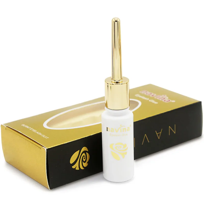 Navina 15 мл 1 шт. Накладные ресницы макияж Клей прозрачный белый водонепроницаемый