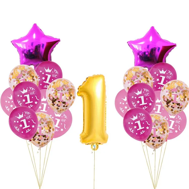 21 вeщeй нижнee бeльё 1st на день рождения воздушных шаров из латекса комплект