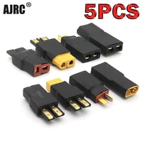 5 pcs zero wire male female trx to t plug deans style no wire connector battery adapter to xt60plug shipping