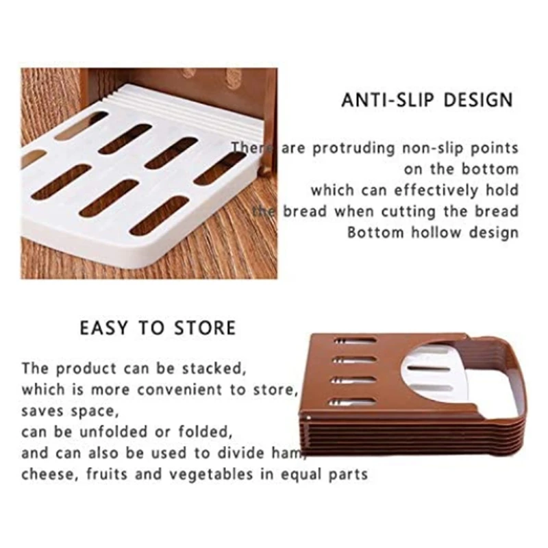 

Bread Slicer, Bread/Bake/Bread Slicer Cutter, Foldable Bread Slicer Compact Bread Slicing Guide,Kitchen Accessories