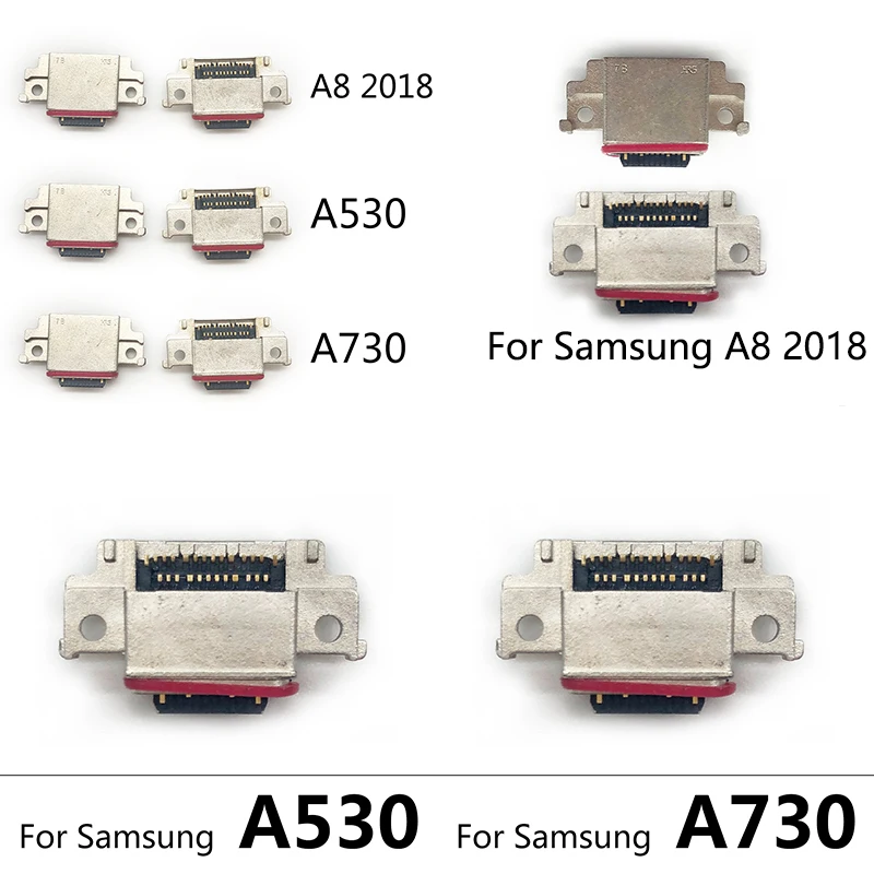 

10 шт. для Samsung A8 2018 A530 A730 микрофон USB зарядный порт разъем док-станция разъем гибкий кабель запасные части