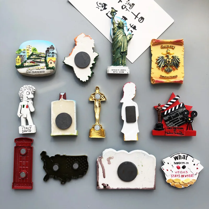 Магниты страны на холодильник Статуя Свободы ирландский немецкий голливудский