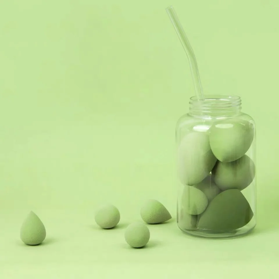 7pcs макияж губки в виде капли воды супер мягкий косметический спонж для порошок