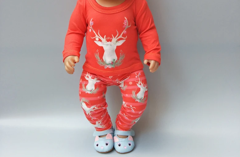 Для куклы 43 см красное платье в клетку для кукол 18 дюймов Одежда верхняя одежда