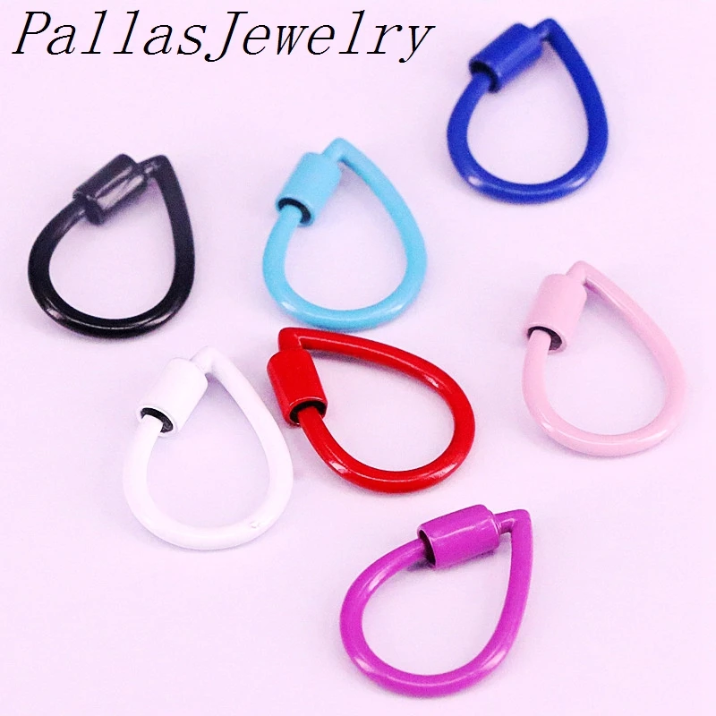 

6 шт., медный карабин с замком для ювелирных изделий