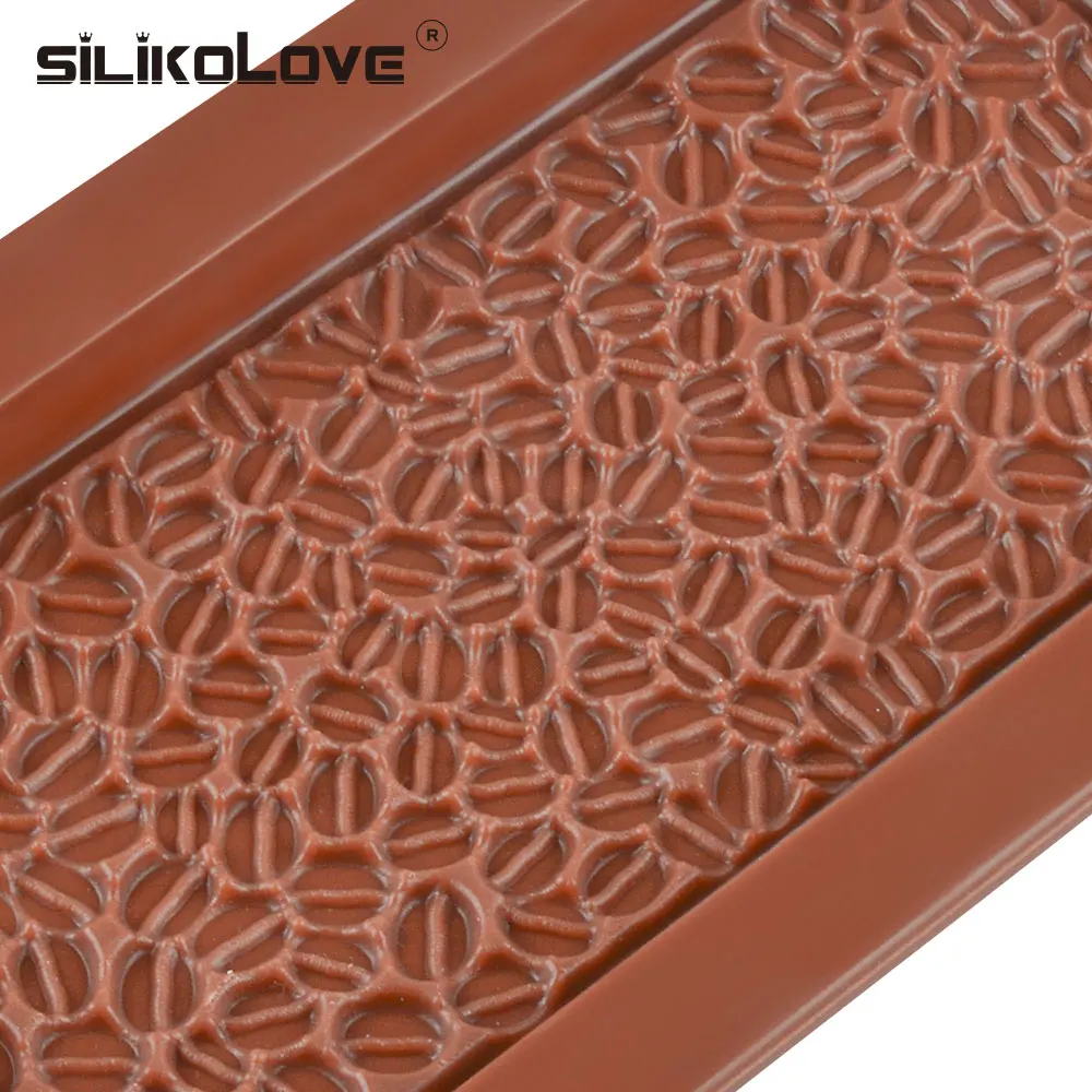 SILIKOLOVE Coffee Beans Chocolate Silicone Mold Candy Cake Mould Biscuits Cookies DIY Baking Tools Soap Molds Cake Decorating
