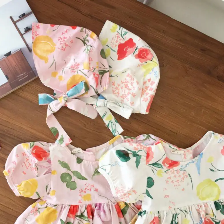 Цветами с цветочными оборками платье принцессы одежда для малышей новорожденных